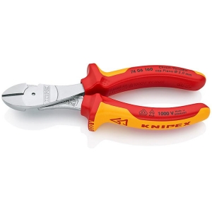 Knipex 74 06 160 Diagonal Cutter high-leverage chrome-plated 160mm